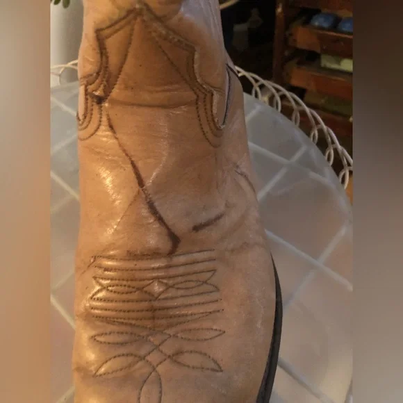 Nocona boot USA mens sz 10 D tan western cowboy riding boots - Picture 9 of 15